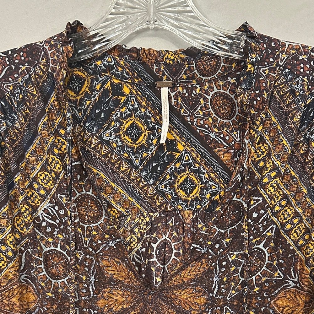 Free People Bohemian Blouse Women’s Small - Picture 2 of 8